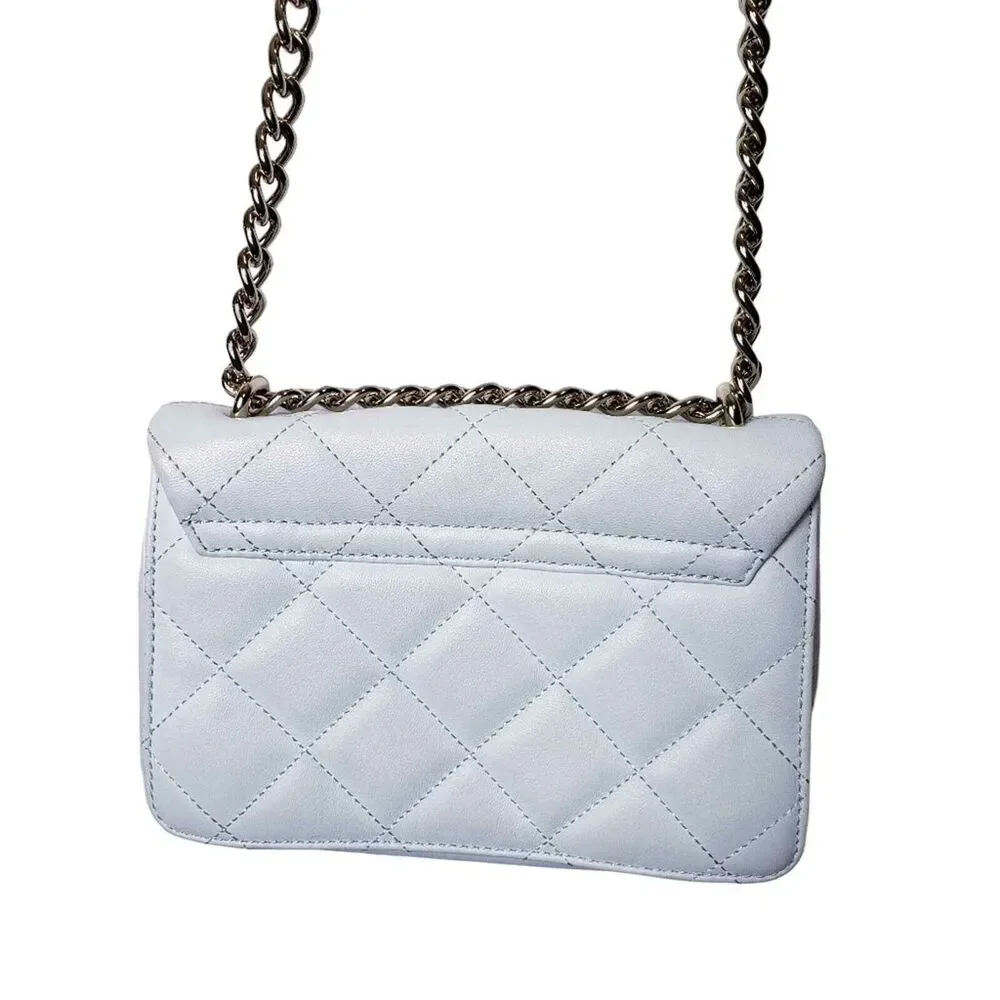 Kate Spade Emerson Place Lawren Quilted Leather Chain Adjustable Strap Crossbody